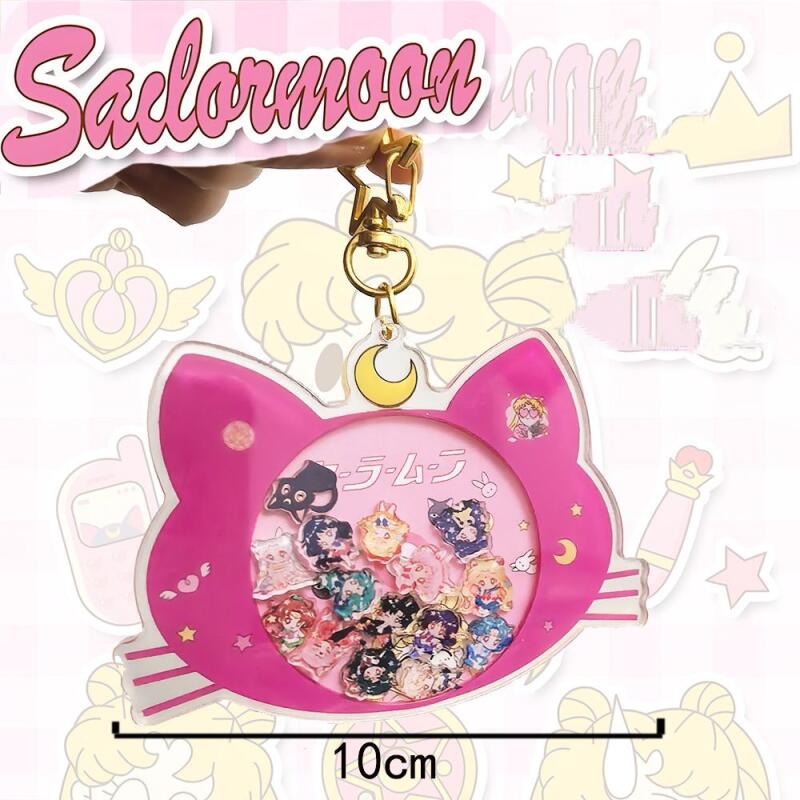 Anime Merchandise In Japanese - سلسلة مفاتيح أكريليك ممتعة بتصميم إبداعي